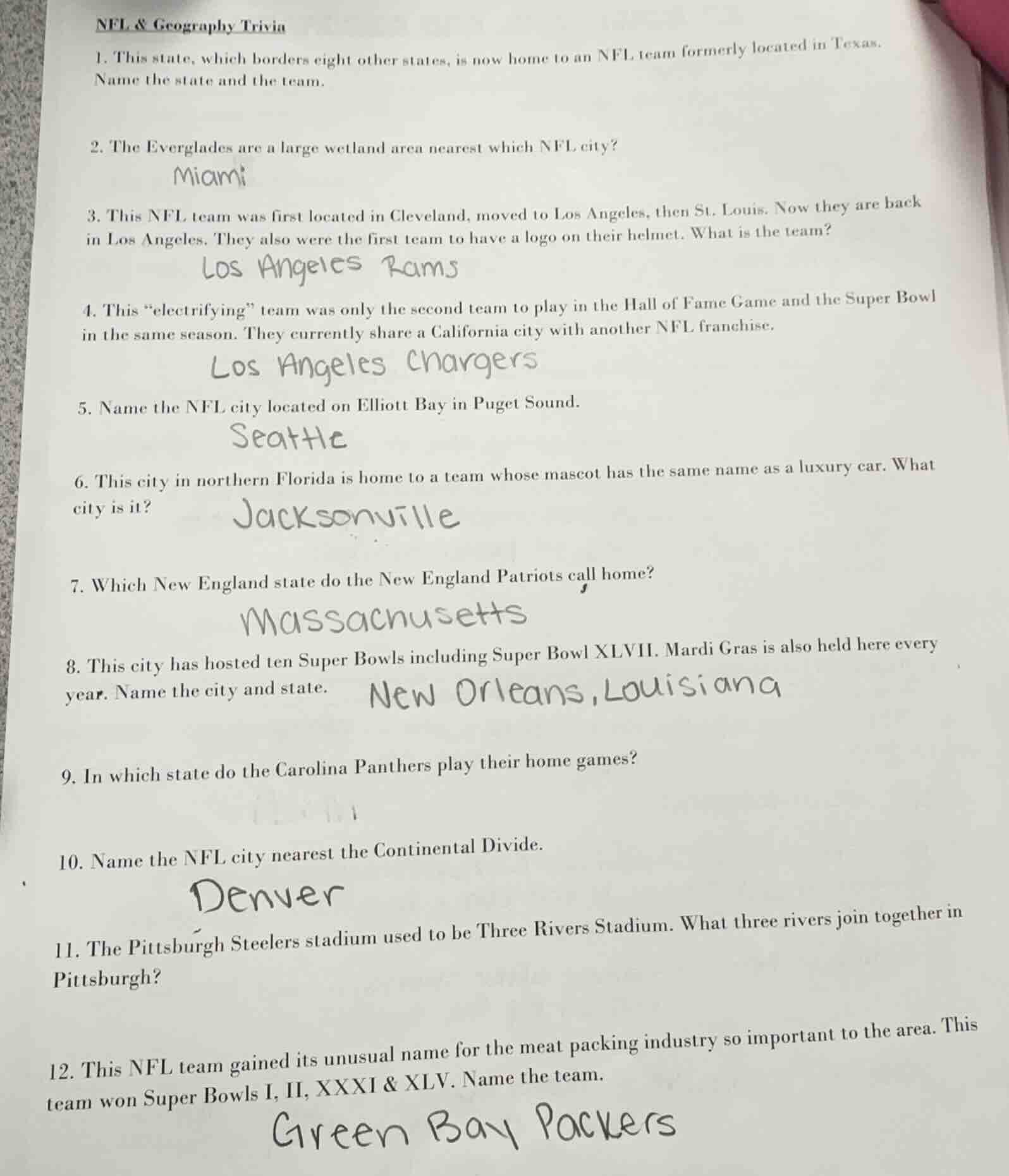 nfl & geography trivia 1. this state, which borders eight other states,…