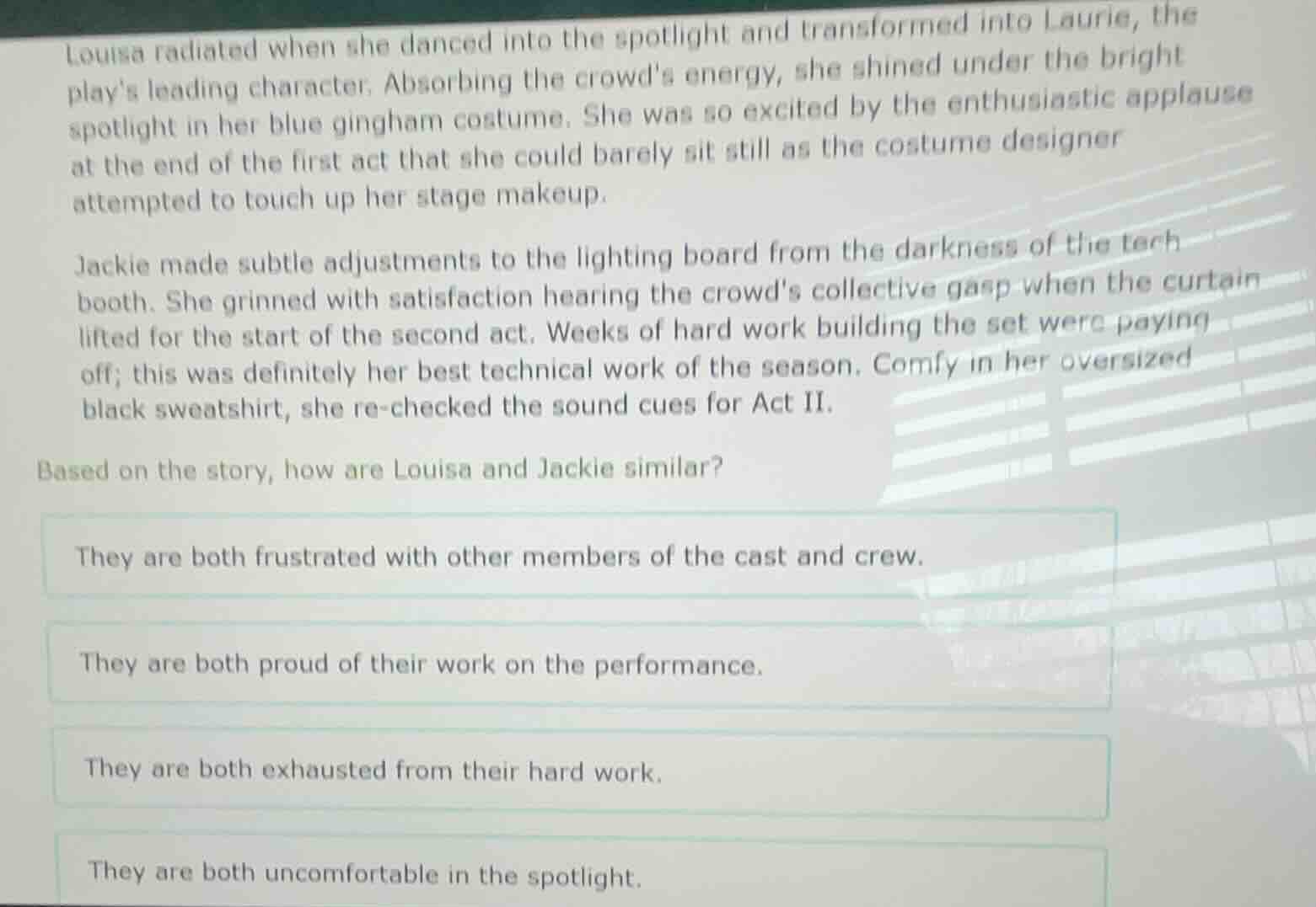 louisa radiated when she danced into the spotlight and transformed into…