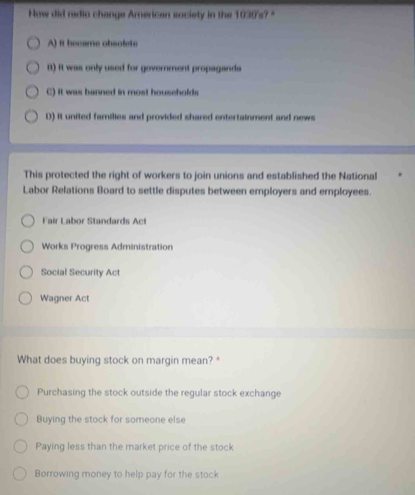 how did radio change american society in the 1930s? a) it became obsole…