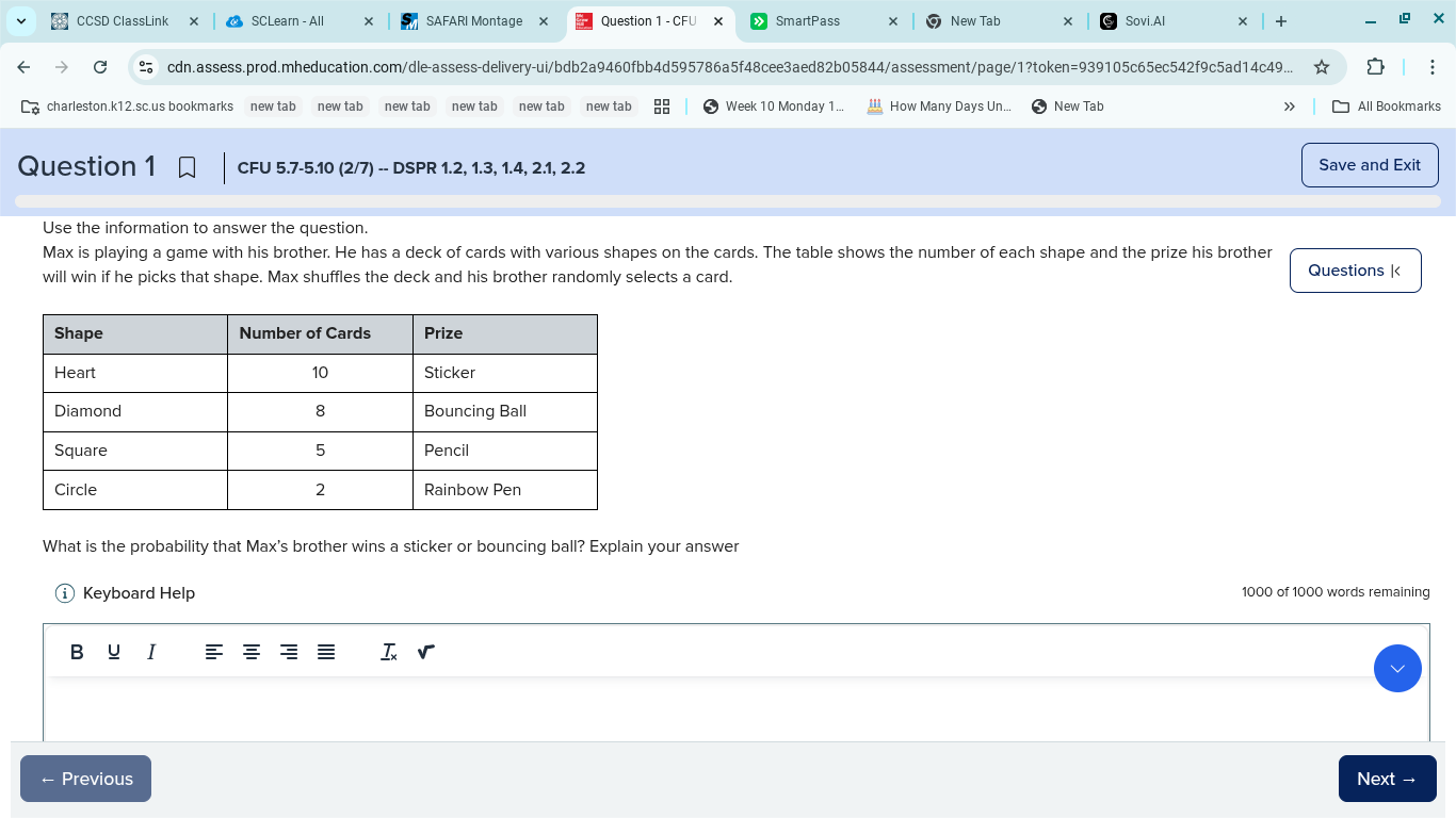 use the information to answer the question. max is playing a game with …