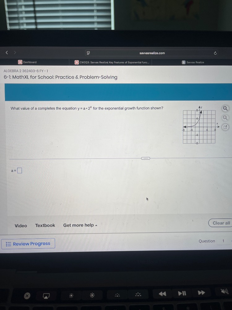 algebra 2 362403 - 6 fy - 1 6 - 1: mathxl for school: practice & proble…