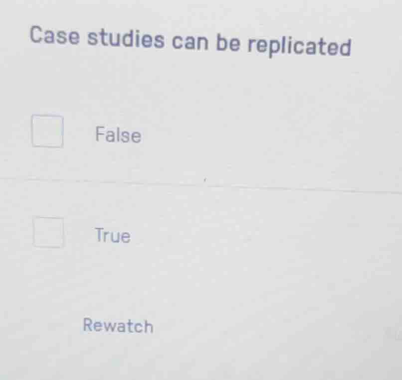 case studies can be replicated false true rewatch