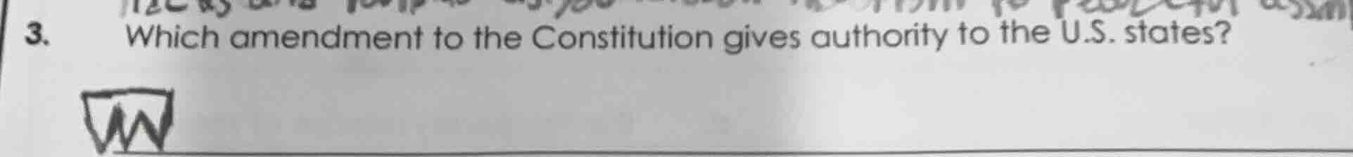 3. which amendment to the constitution gives authority to the u.s. stat…
