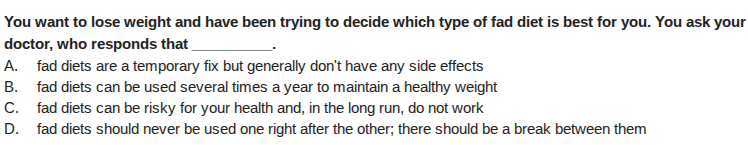 you want to lose weight and have been trying to decide which type of fa…