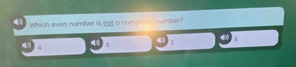 which even number is not a composite number? 4 8 2 6