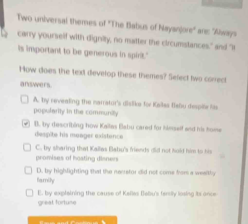 two universal themes of the babus of nayanjore are: always carry yourse…