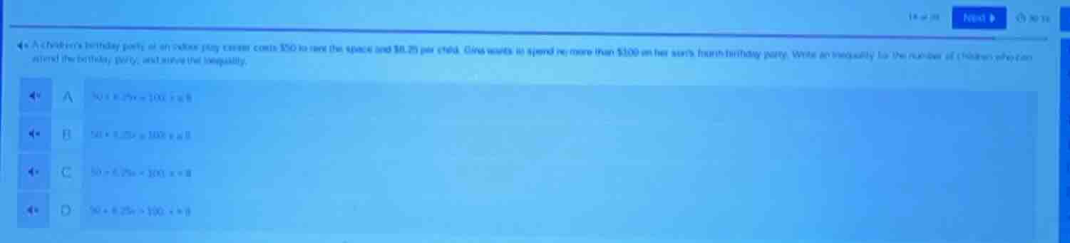 4. a childrens birthday party at an online play center costs $50 to ren…