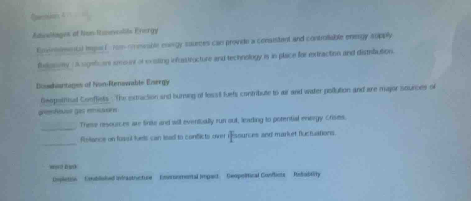 advantages of non - renewable energy ______: non - renewable energy sou…