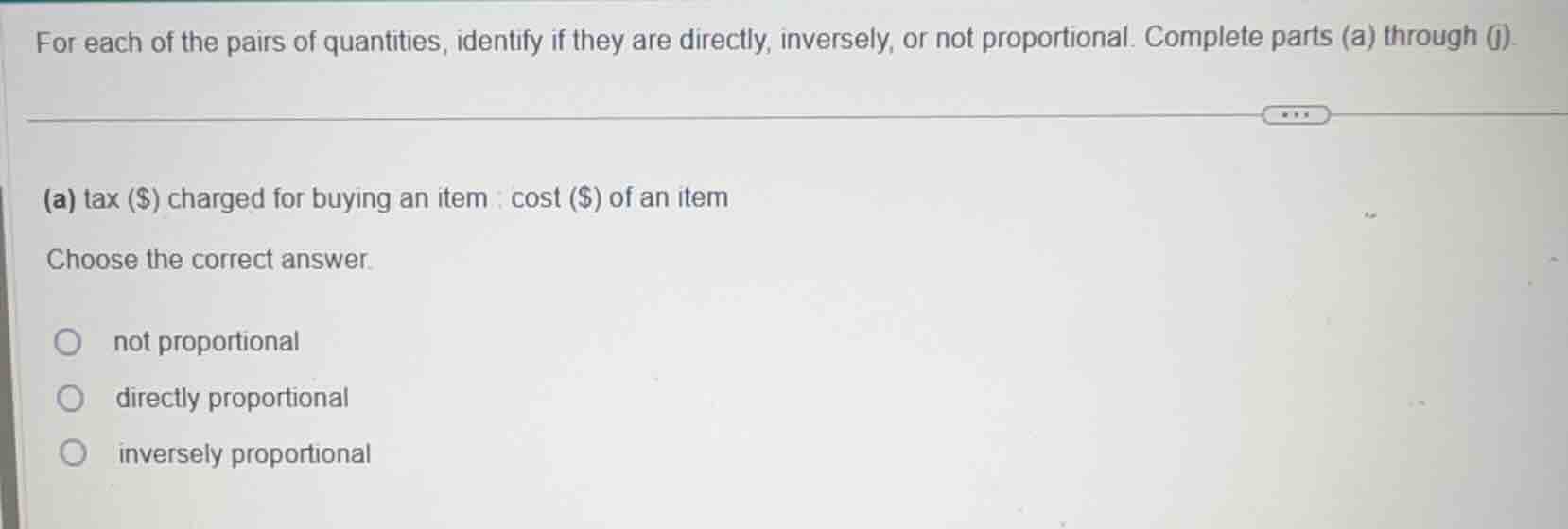for each of the pairs of quantities, identify if they are directly, inv…