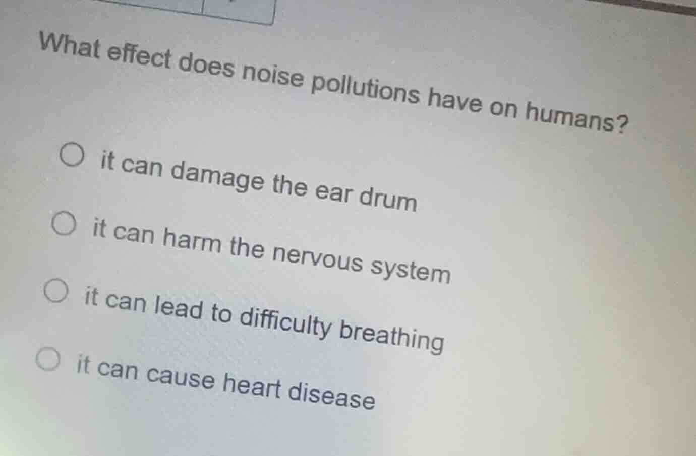 what effect does noise pollutions have on humans? it can damage the ear…