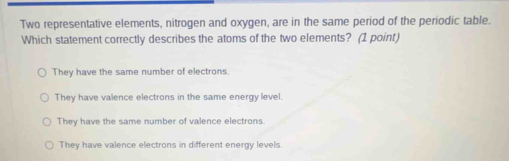 two representative elements, nitrogen and oxygen, are in the same perio…