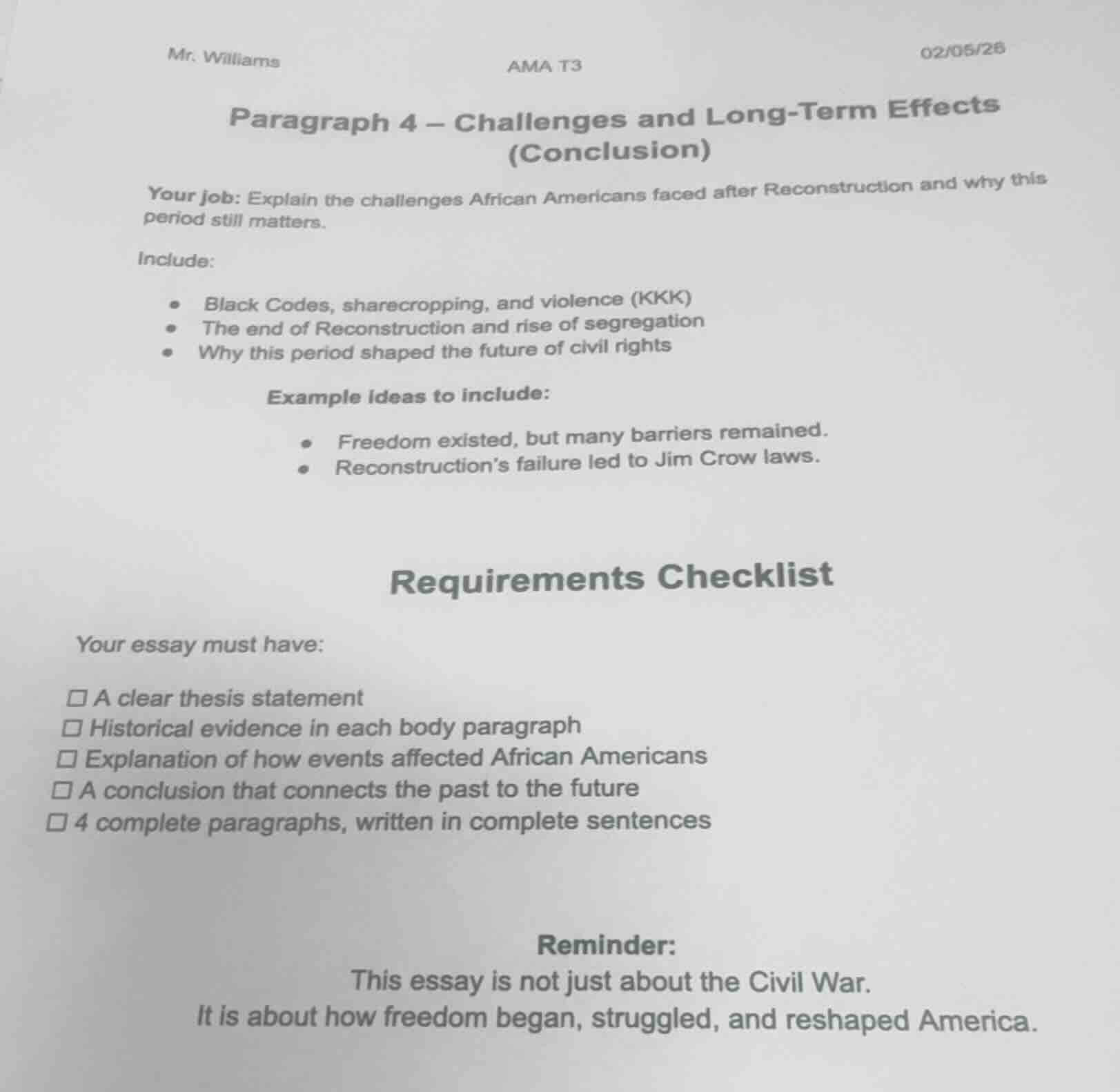 mr. williams ama t3 02/05/26 paragraph 4 – challenges and long-term eff…