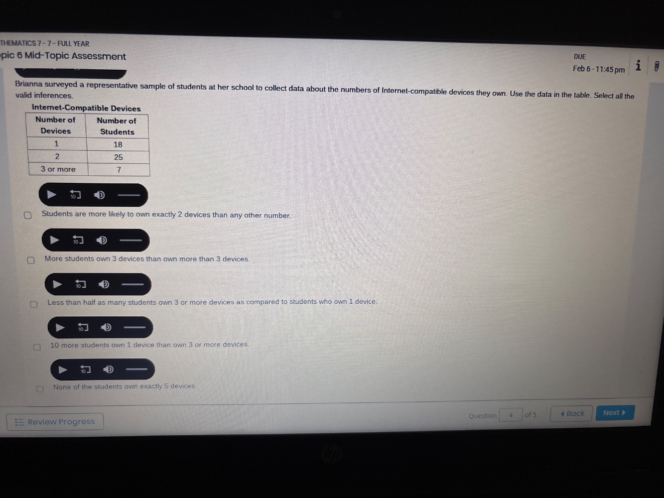 thematics 7 - 7 - full year pic 6 mid - topic assessment due feb 6 - 11…