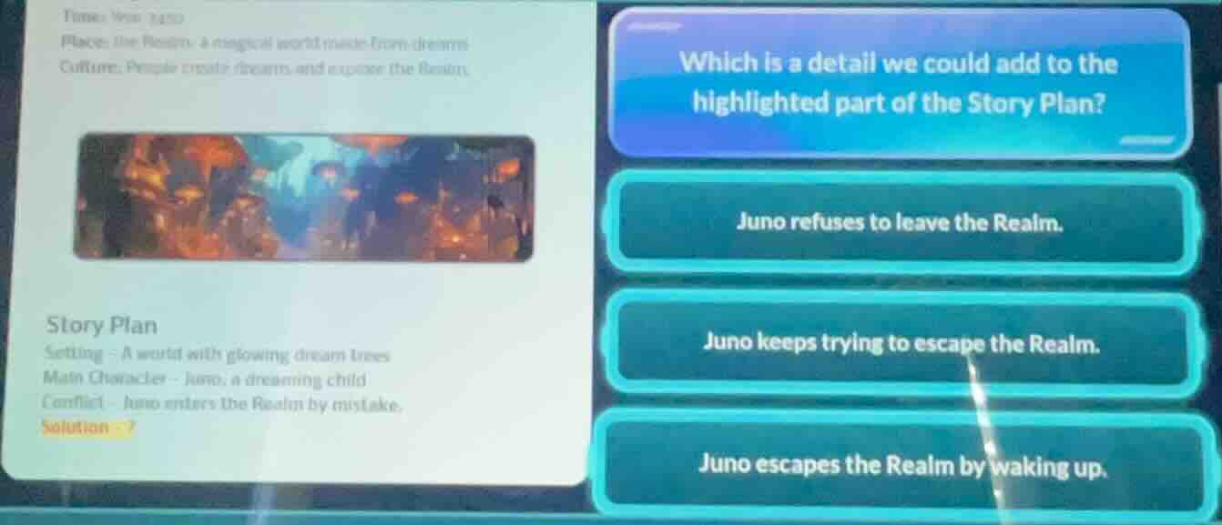 time: year 2150 place: the realm, a magical world made from dreams cult…