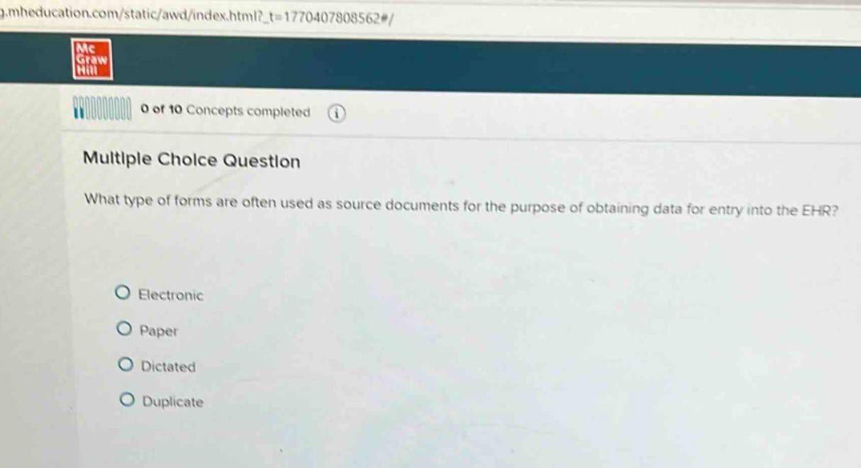 multiple choice question what type of forms are often used as source do…