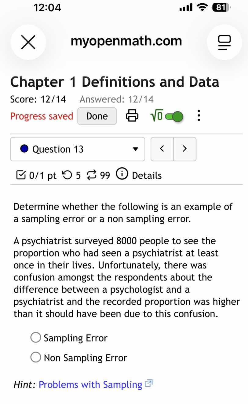 chapter 1 definitions and data score: 12/14 answered: 12/14 progress sa…