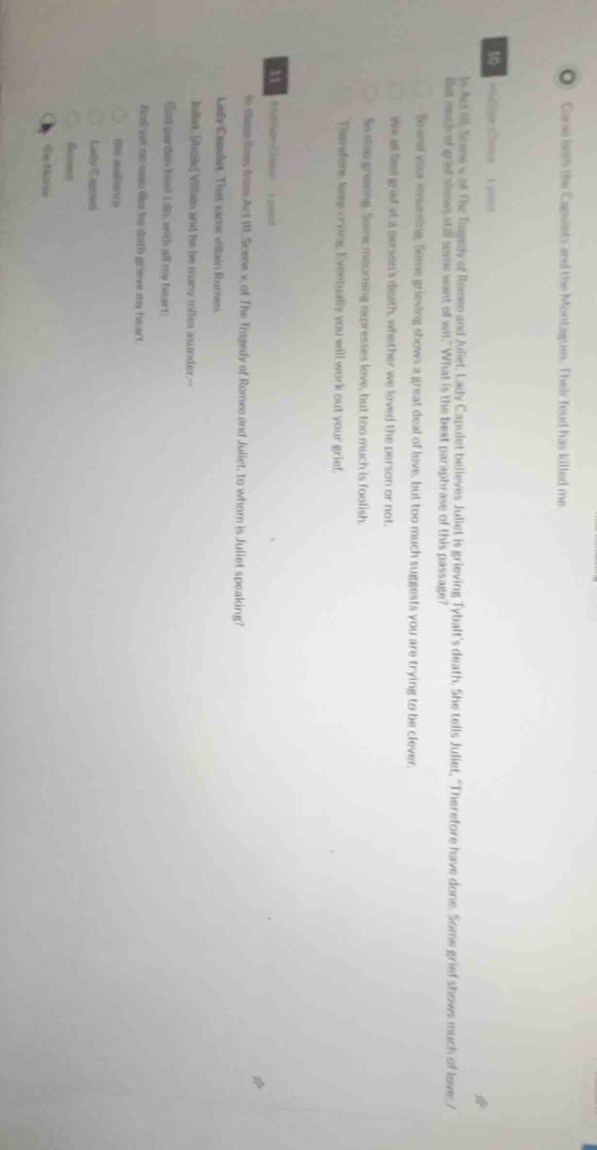 10 in act iii, scene v of the tragedy of romeo and juliet, lady capulet…