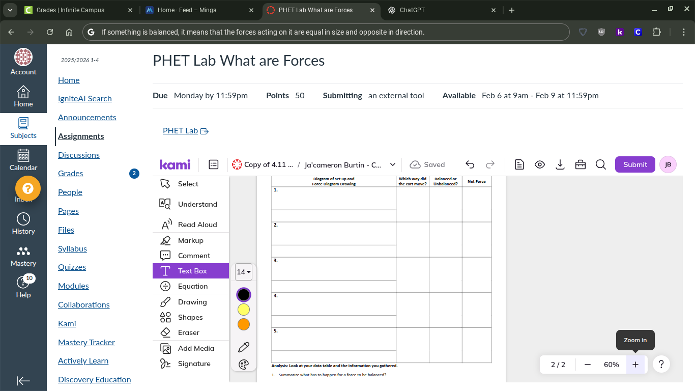 phet lab what are forces due monday by 11:59pm points 50 submitting an …