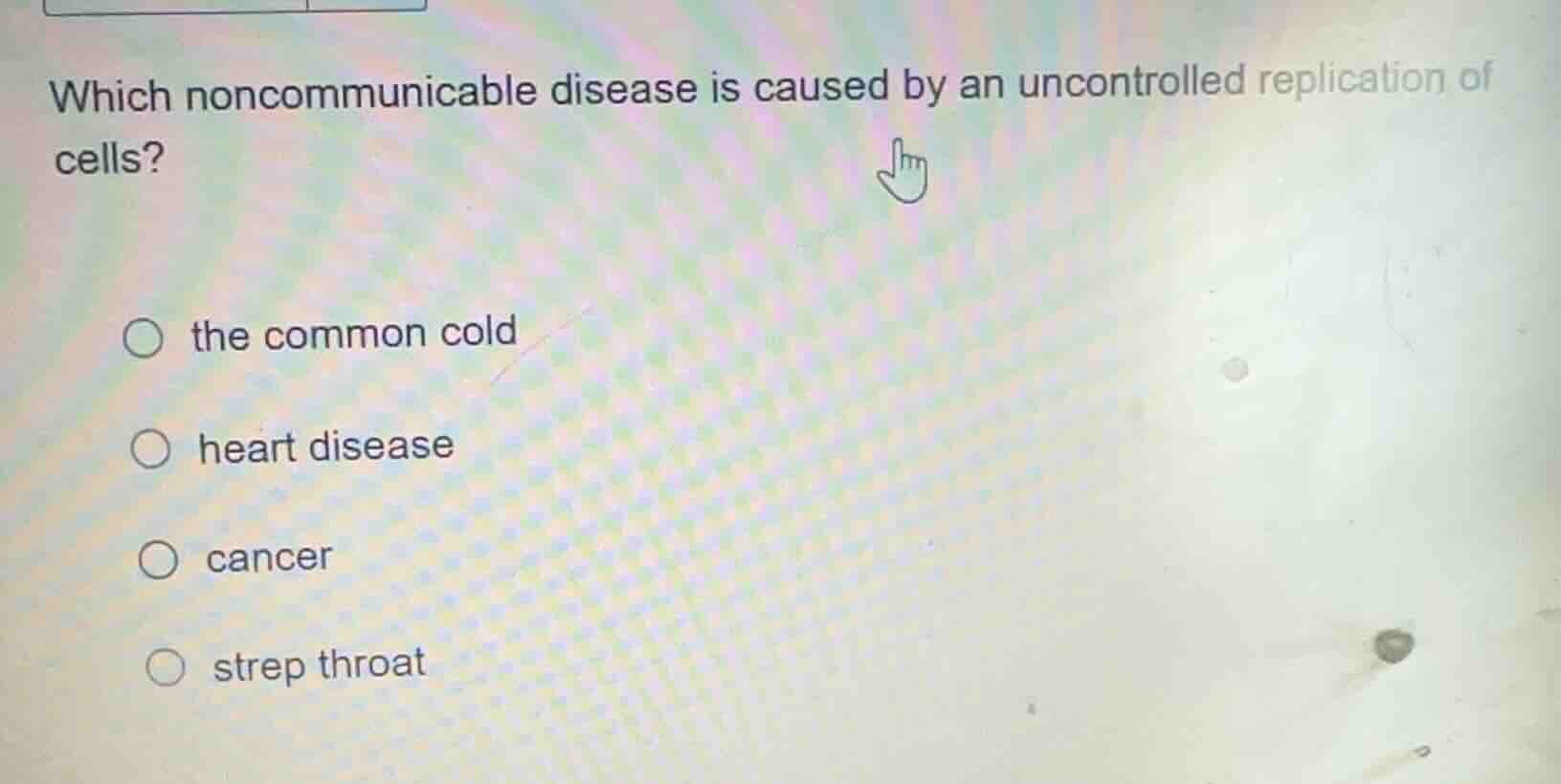 which noncommunicable disease is caused by an uncontrolled replication …
