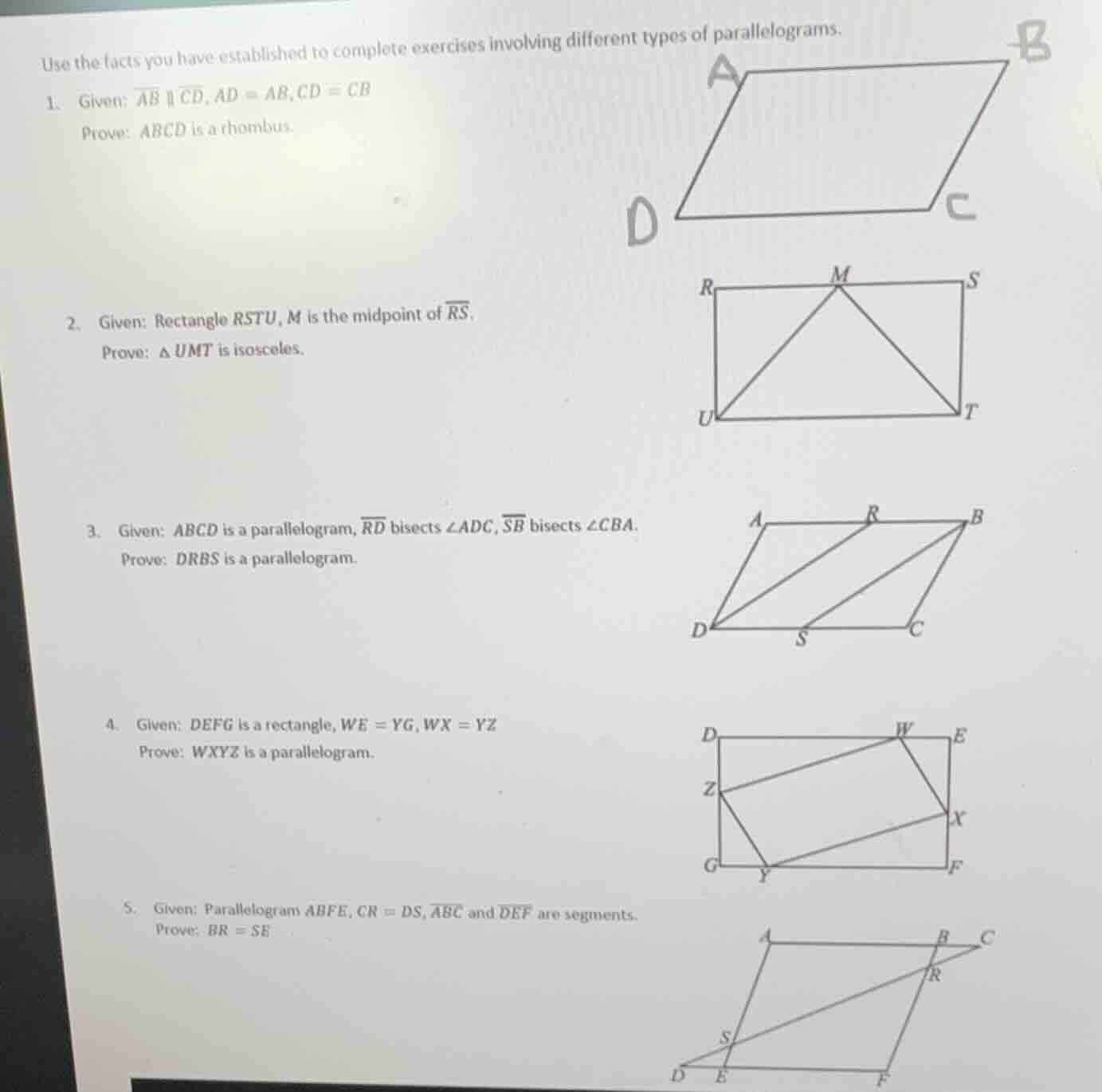 use the facts you have established to complete exercises involving diff…