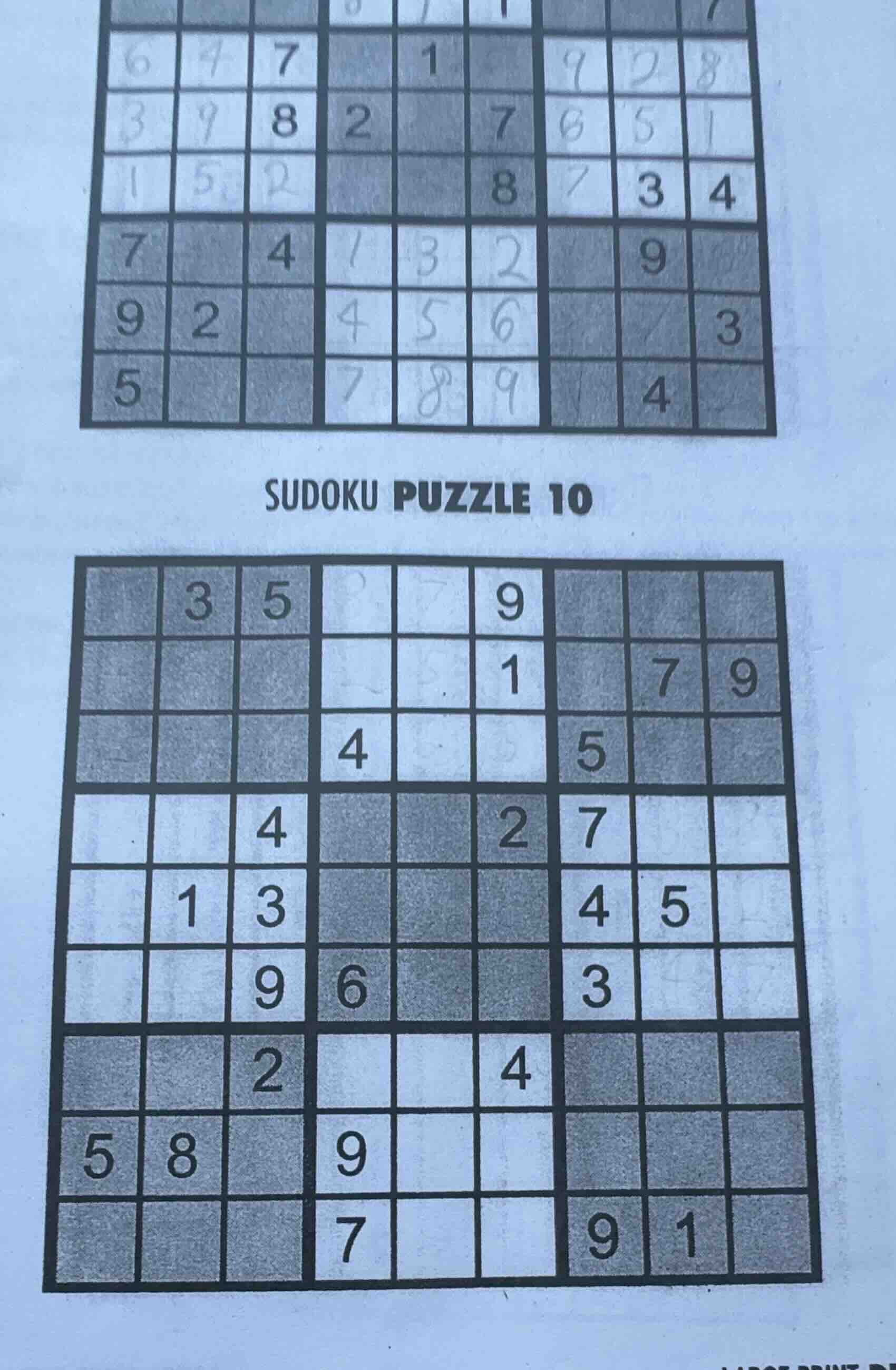 sudoku puzzle 10