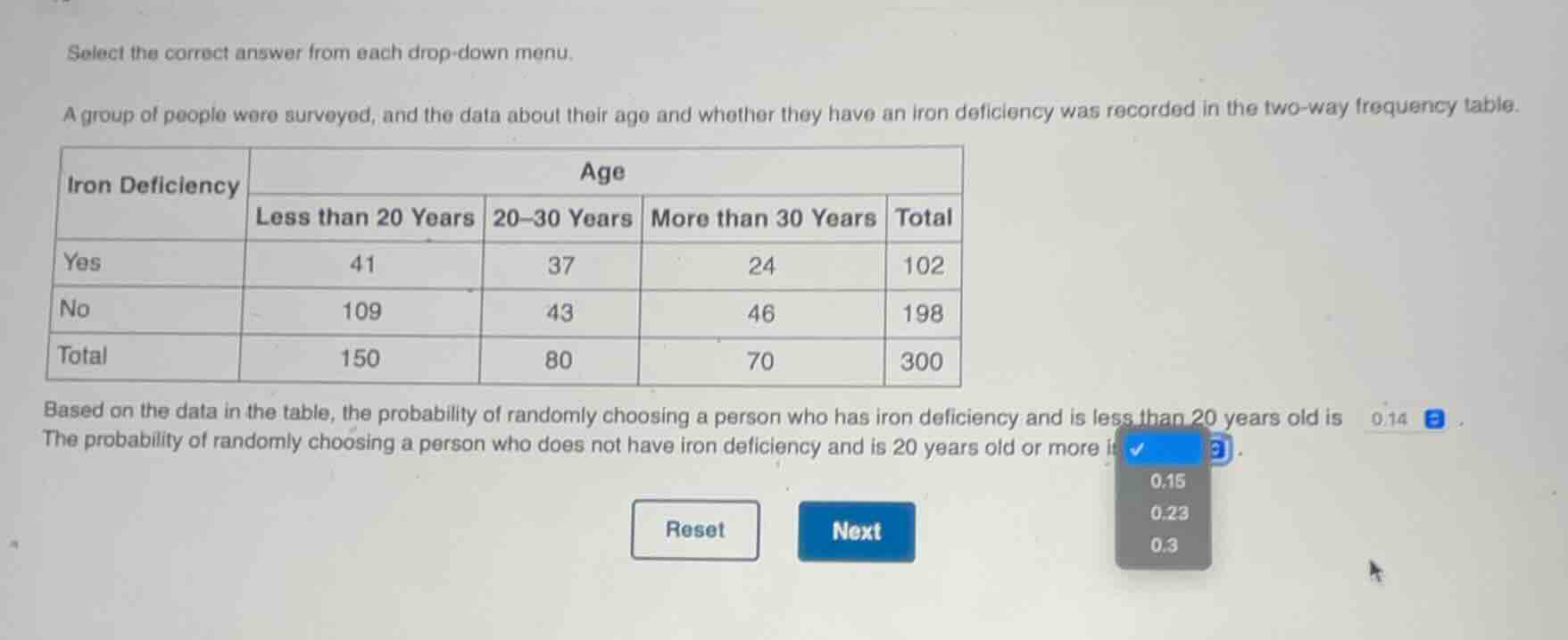 select the correct answer from each drop - down menu. a group of people…