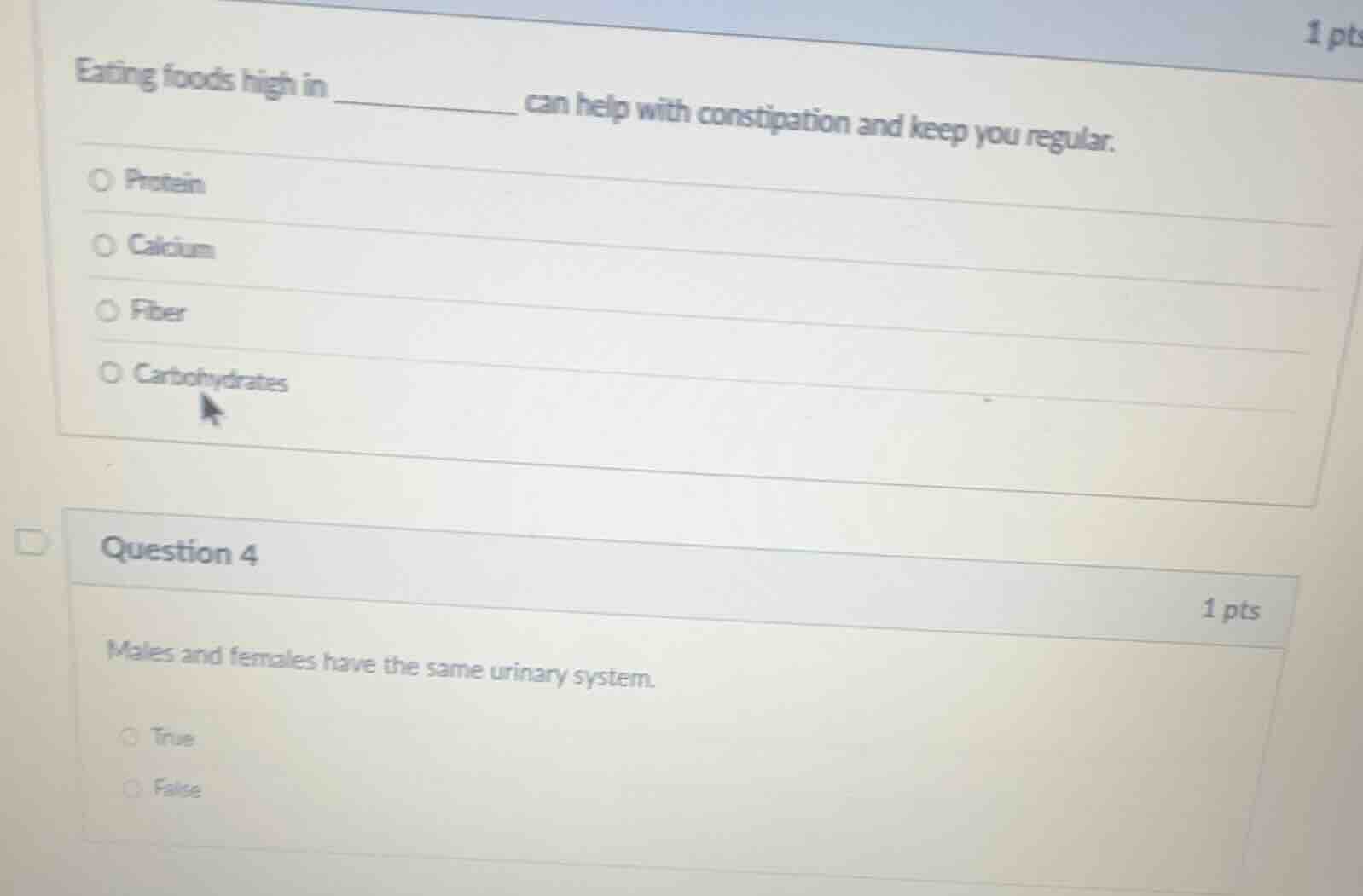 eating foods high in ________ can help with constipation and keep you r…