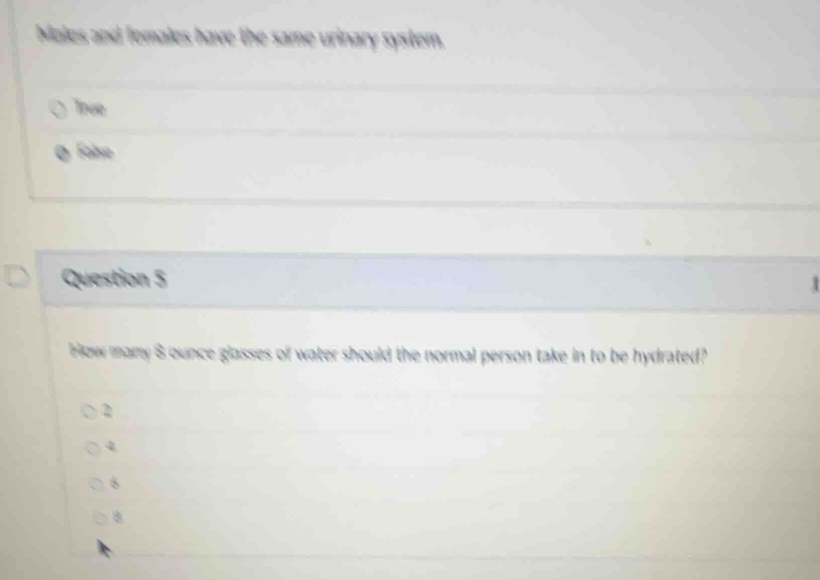 males and females have the same urinary system true false question 5 ho…