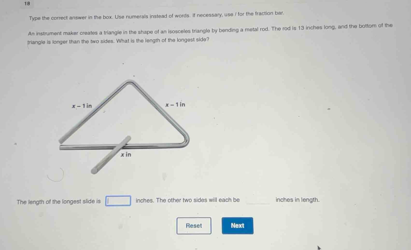 type the correct answer in the box. use numerals instead of words. if n…