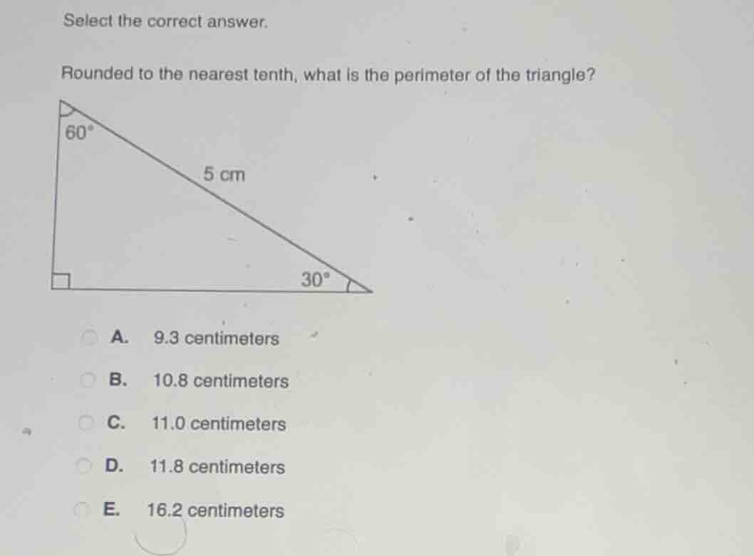 select the correct answer. rounded to the nearest tenth, what is the pe…