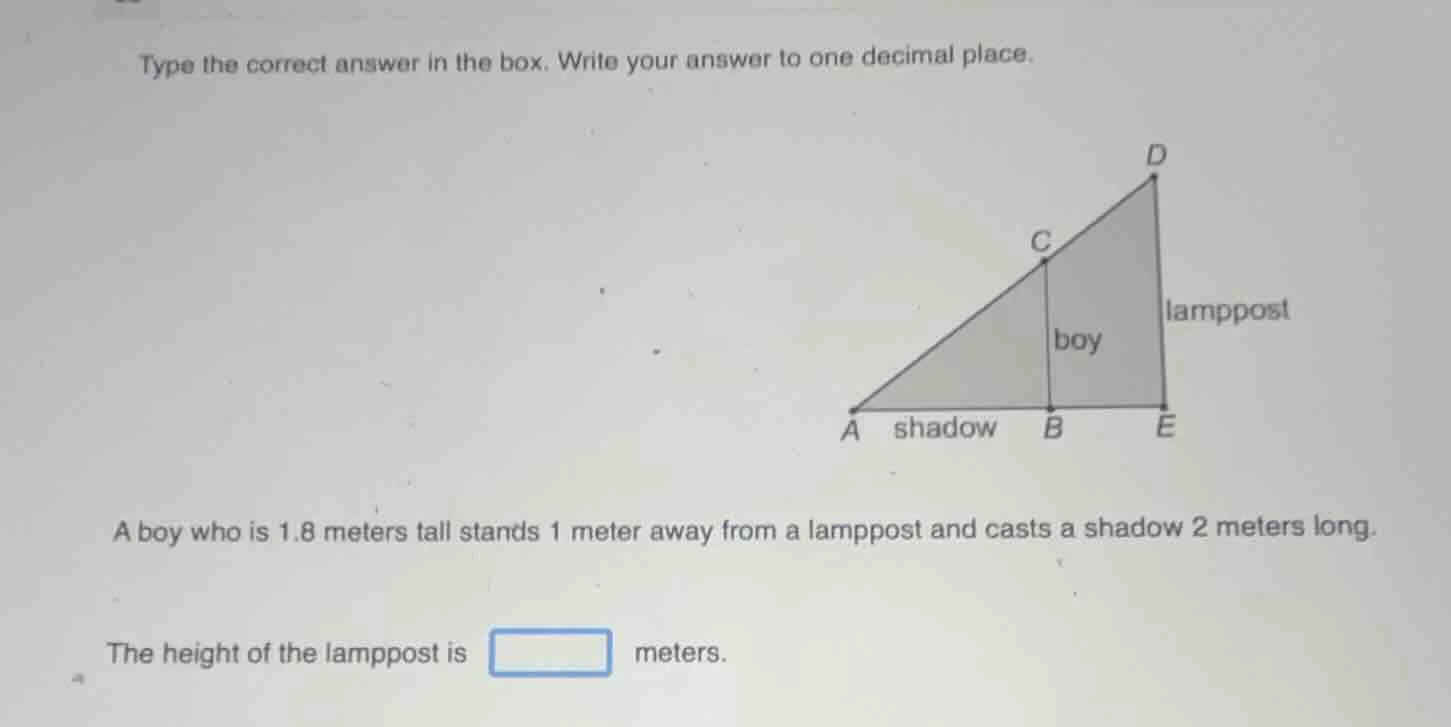 type the correct answer in the box. write your answer to one decimal pl…