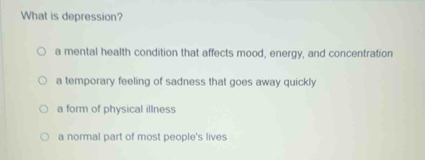 what is depression? a mental health condition that affects mood, energy…