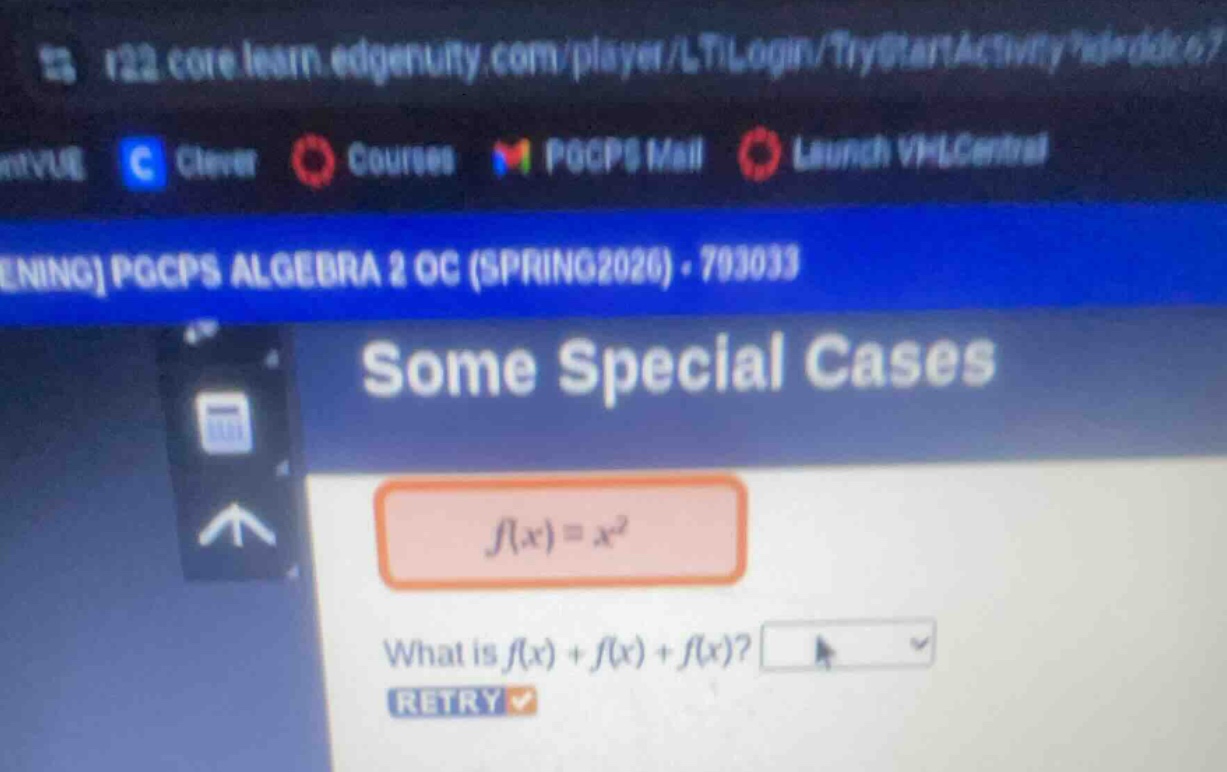 some special cases $f(x)=x^2$ what is $f(x) + f(x) + f(x)$? retry