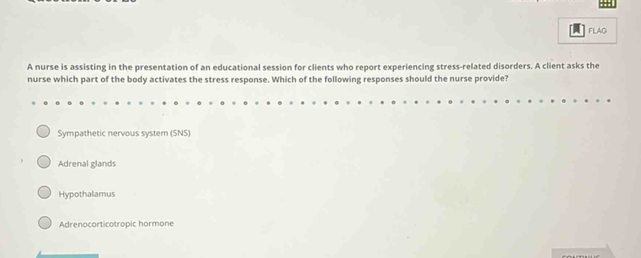 a nurse is assisting in the presentation of an educational session for …