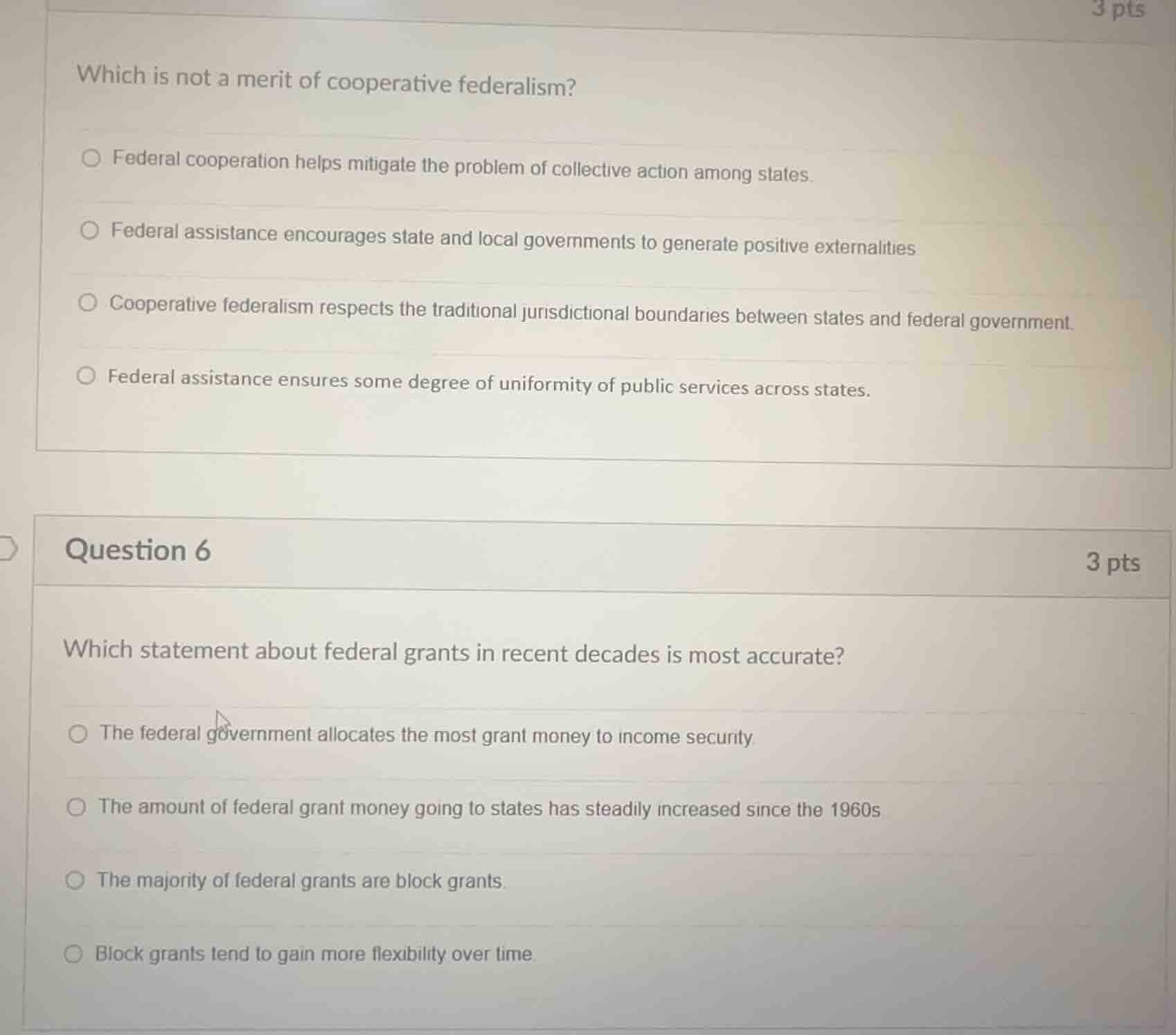 which is not a merit of cooperative federalism? federal cooperation hel…