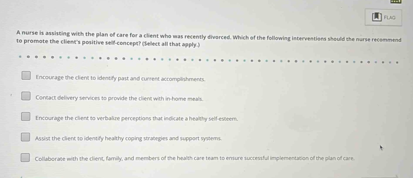 a nurse is assisting with the plan of care for a client who was recentl…