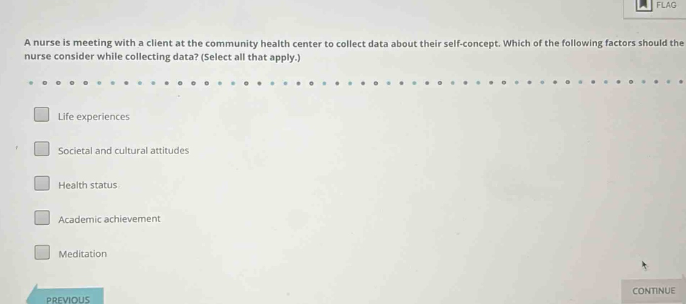 a nurse is meeting with a client at the community health center to coll…