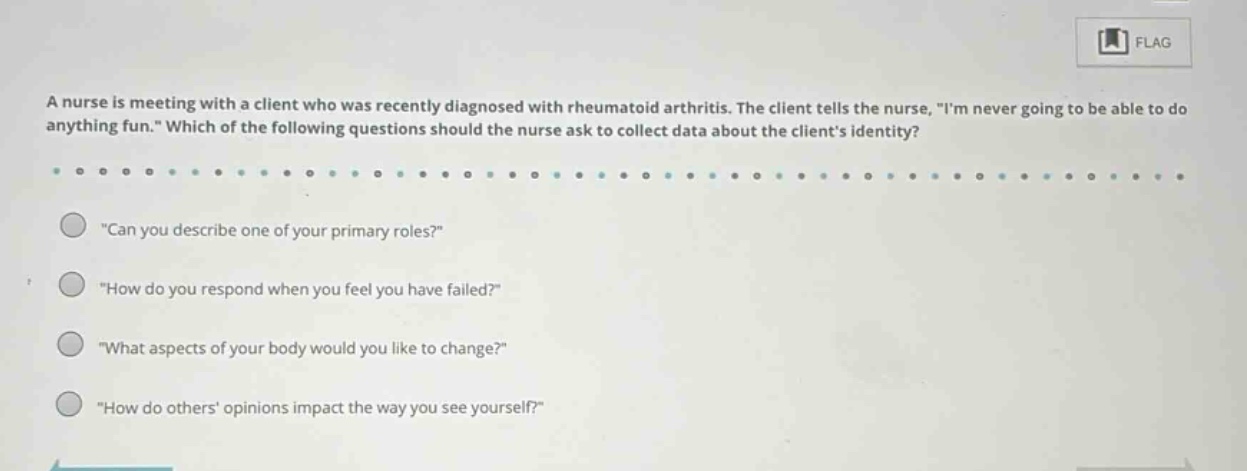 a nurse is meeting with a client who was recently diagnosed with rheuma…