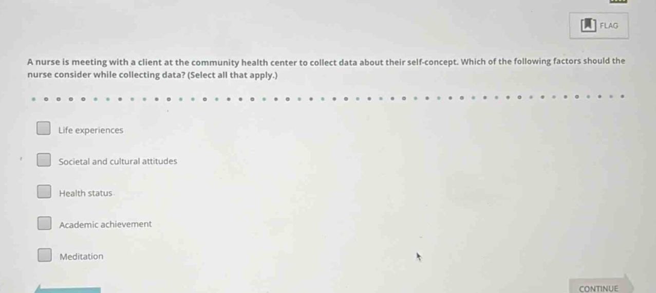 a nurse is meeting with a client at the community health center to coll…