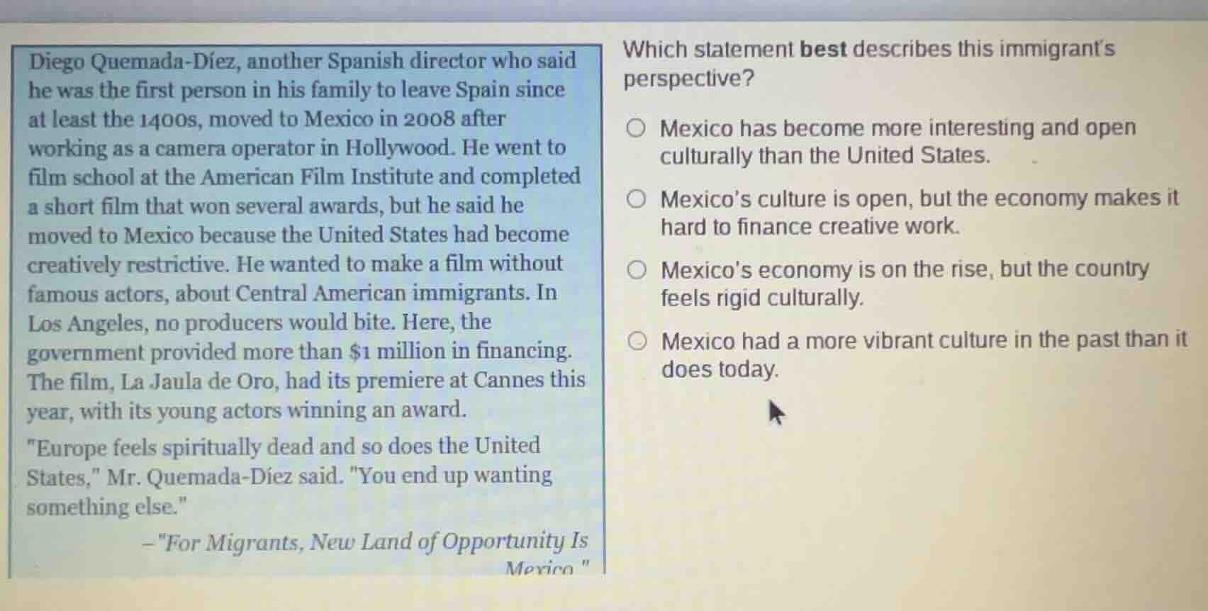 diego quemada-díez, another spanish director who said he was the first …