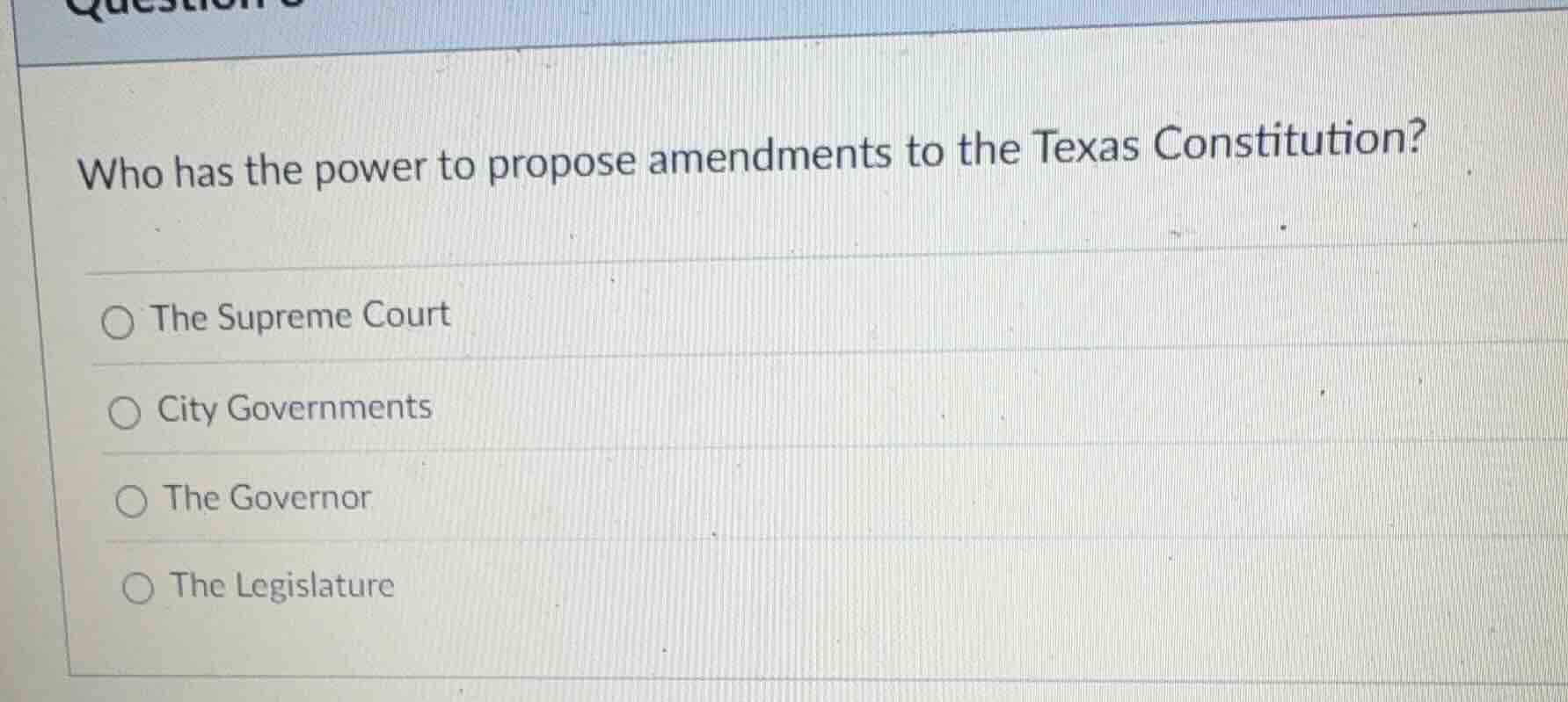 who has the power to propose amendments to the texas constitution? the …