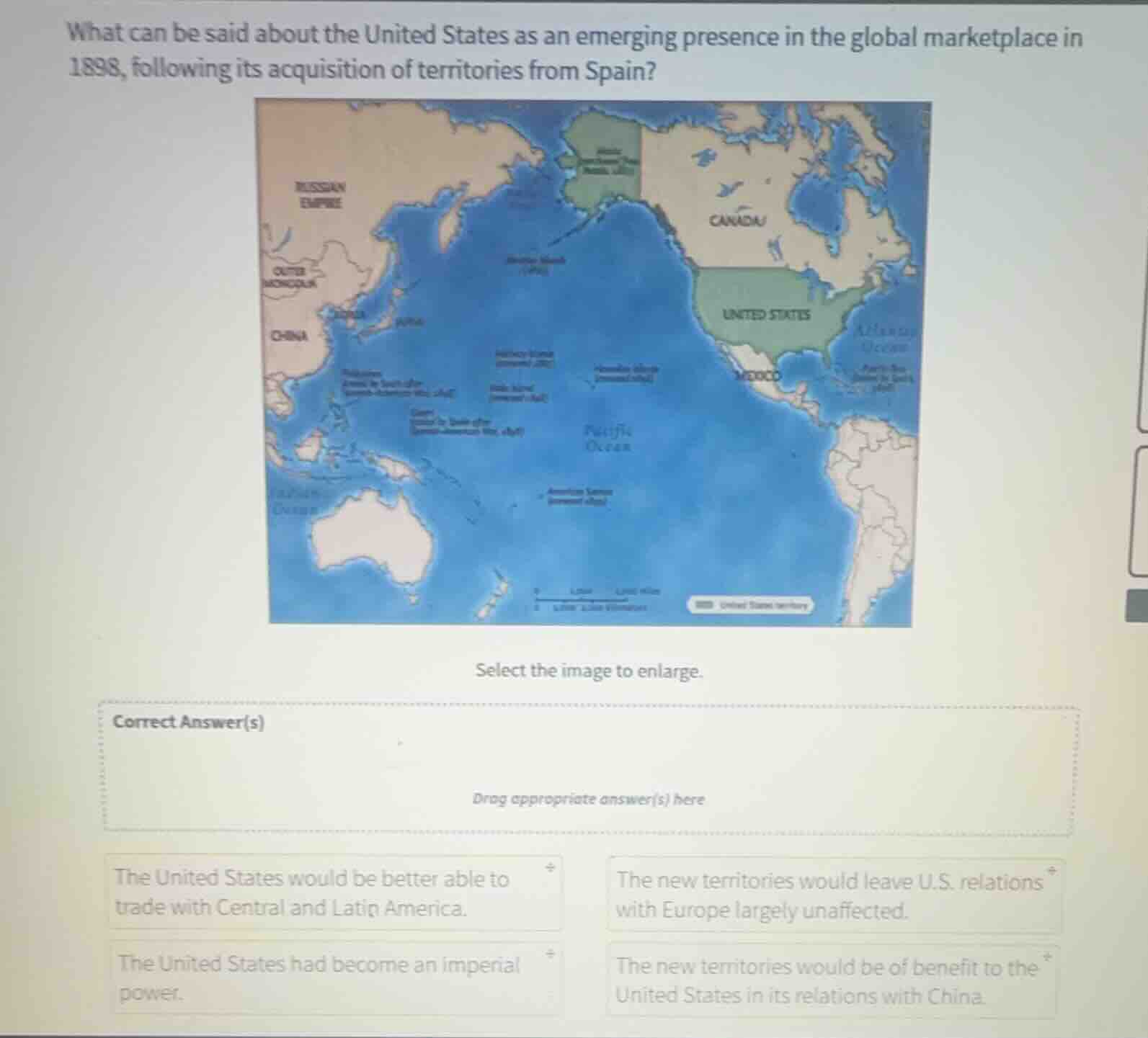 what can be said about the united states as an emerging presence in the…