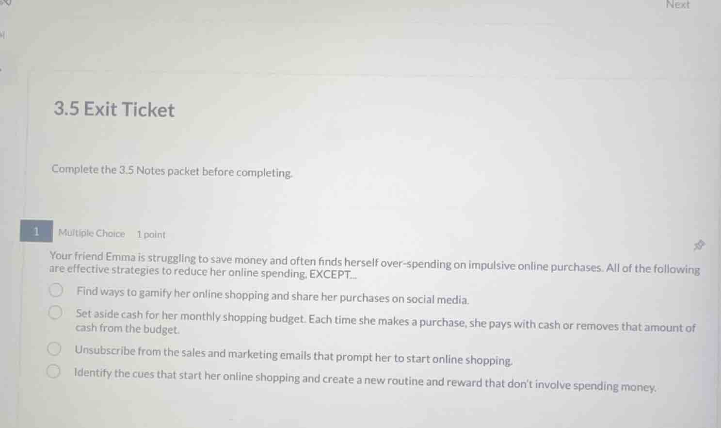 3.5 exit ticket complete the 3.5 notes packet before completing. 1 mult…