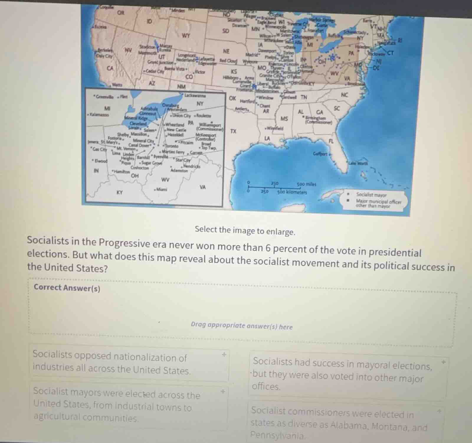 select the image to enlarge. socialists in the progressive era never wo…