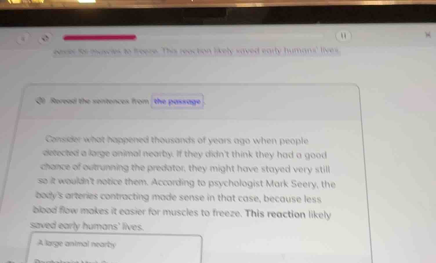 retreved the sentences from the passage. consider what happened thousan…