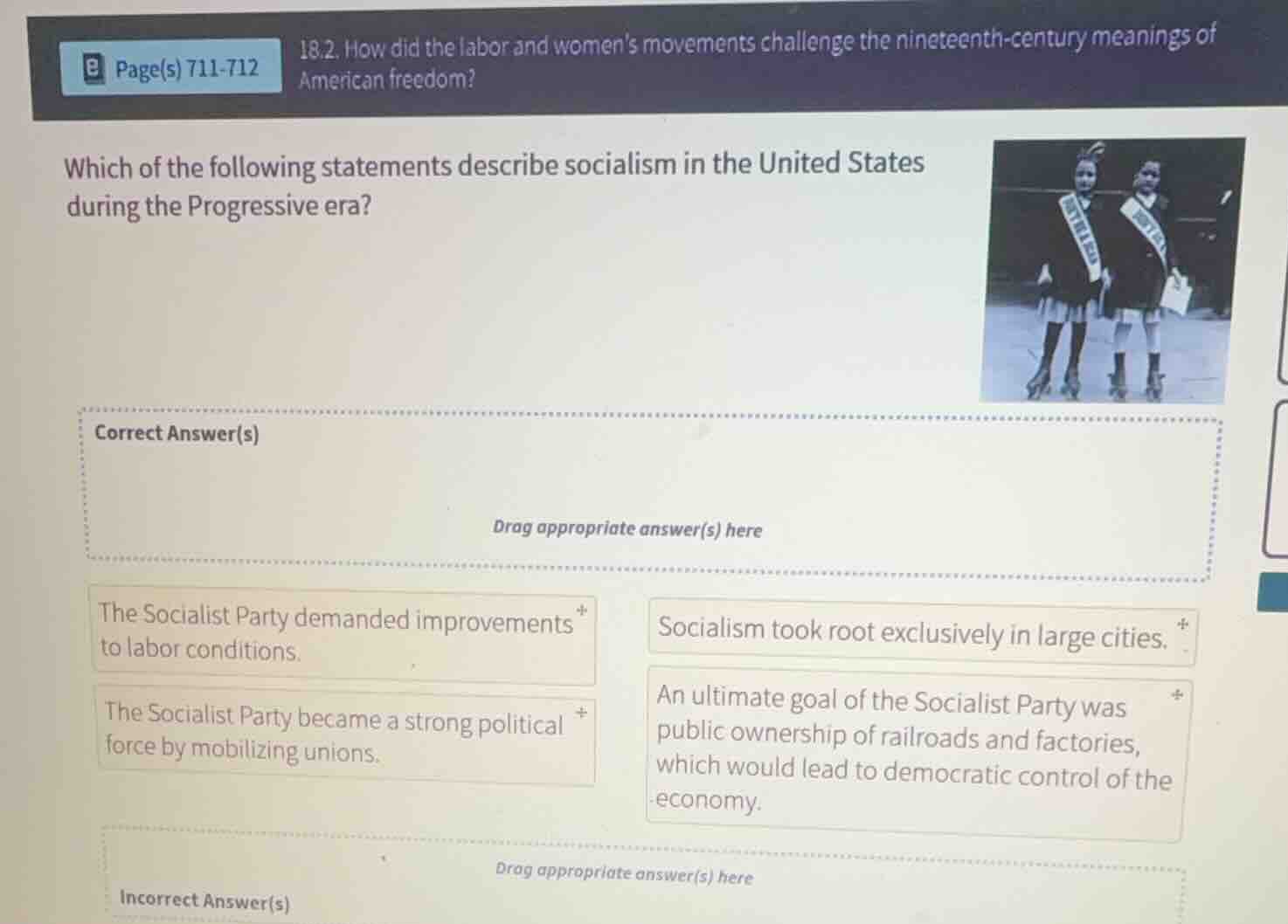 18.2. how did the labor and womens movements challenge the nineteenth -…