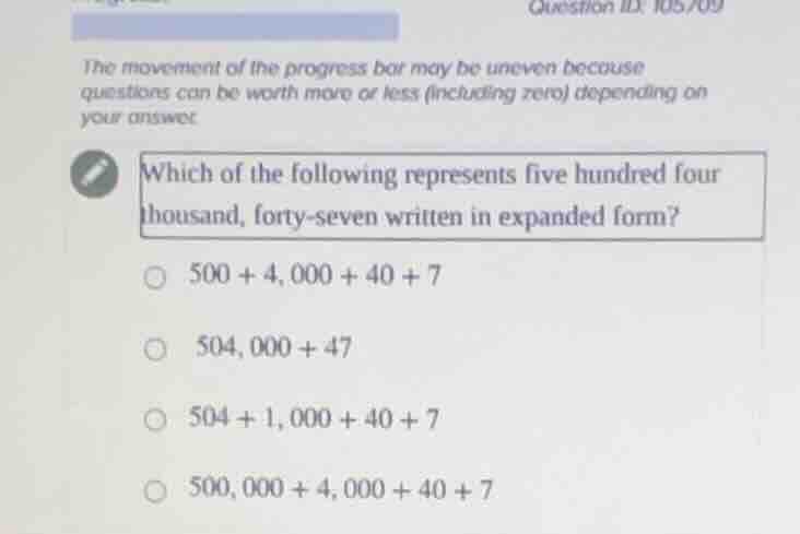 the movement of the progress bar may be uneven because questions can be…