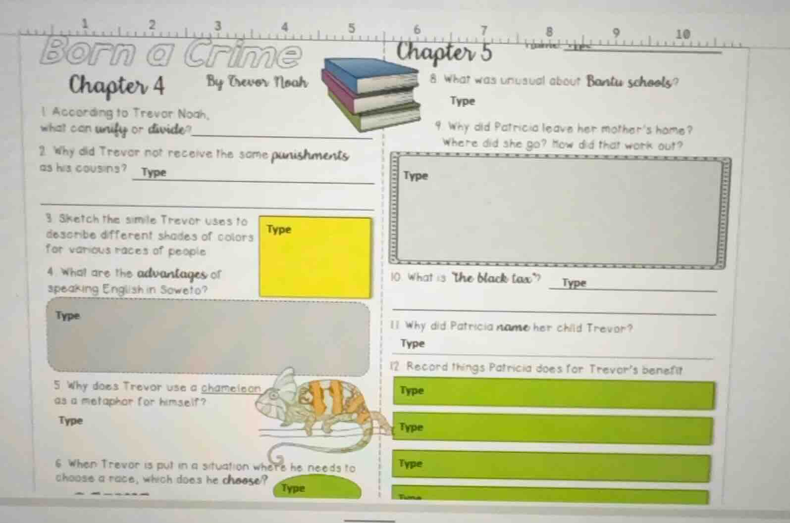 born a crime chapter 4 by trevor noah 1 according to trevor noah, what …