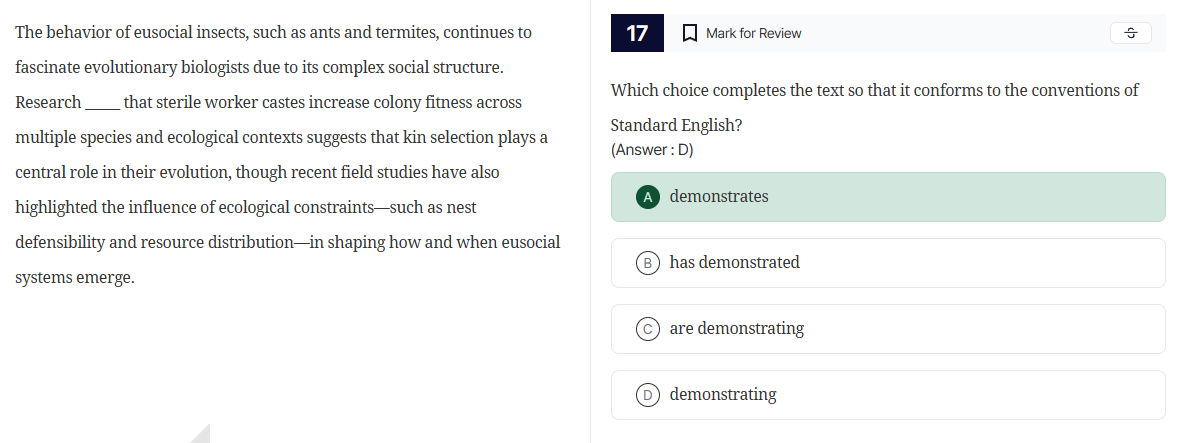 the behavior of eusocial insects, such as ants and termites, continues …