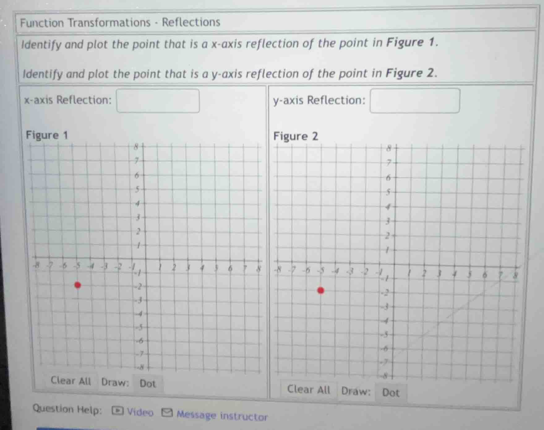 function transformations - reflections identify and plot the point that…